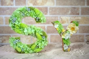 イニシャルフラワー