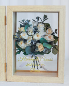 プリザーブドフラワーでブーケを再現