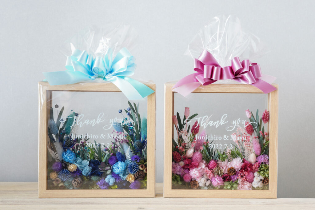 両親贈呈品のプリザーブドフラワー