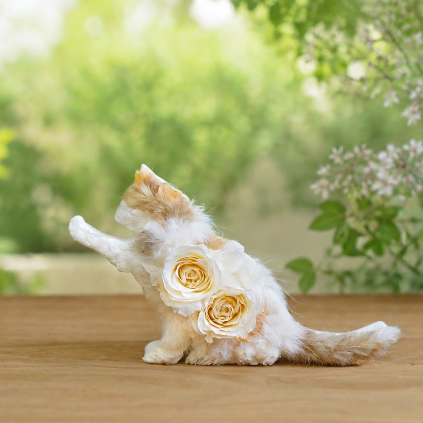 猫のプリザーブドフラワー